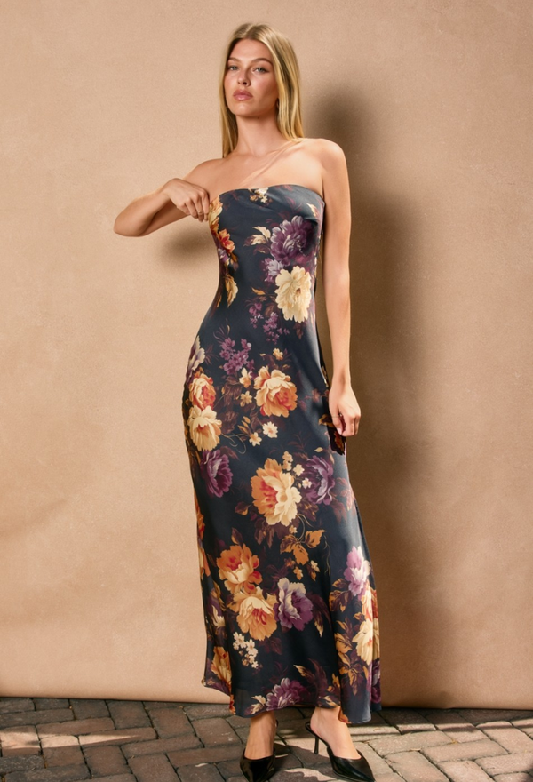 Fall Florals Maxi Dress