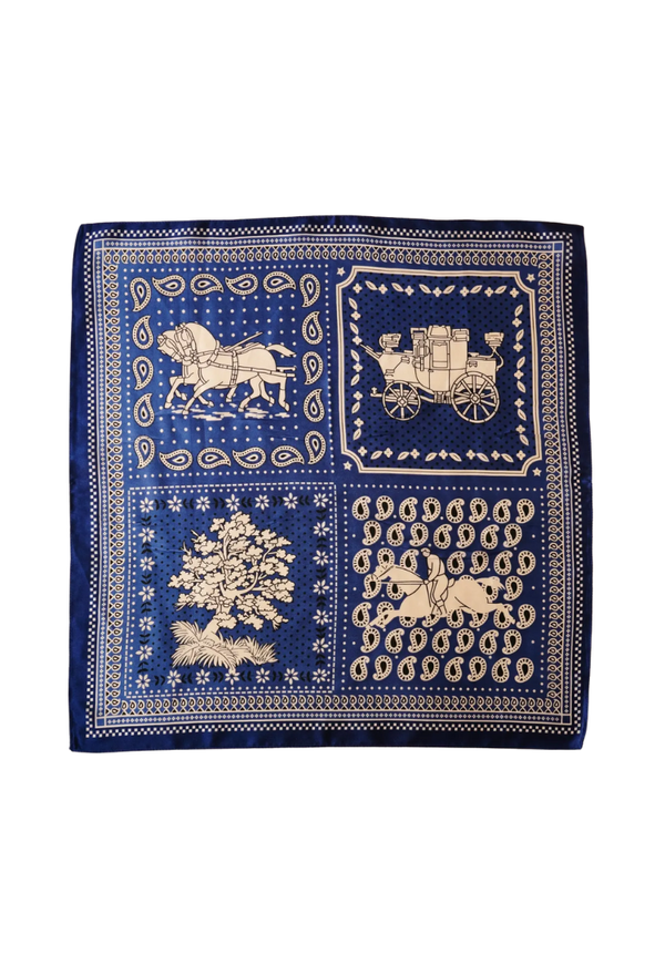 Western-Inspired Silk-Feel Scarf