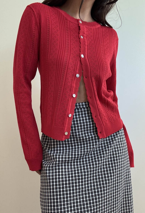 Happy Holidays Cardigan Top