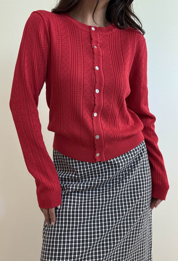 Happy Holidays Cardigan Top