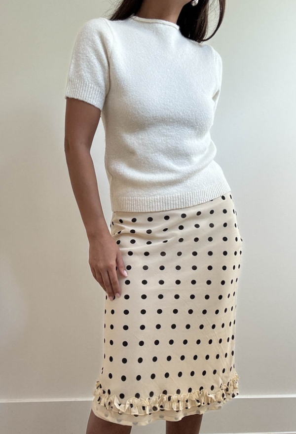 Polka Dot Party Midi Skirt