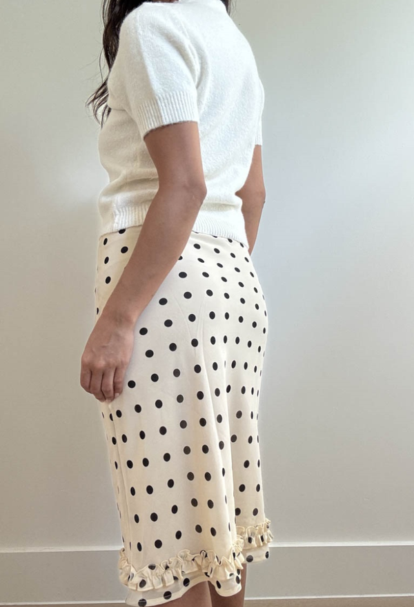 Polka Dot Party Midi Skirt