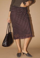 Chocolate Kiss Midi Skirt