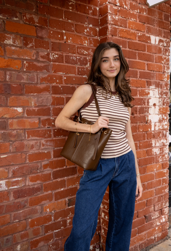 Espresso Stripes Top