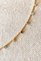 Micro Rainbow CZ Necklace