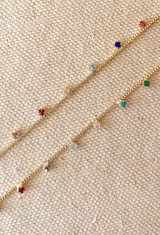 Micro Rainbow CZ Necklace