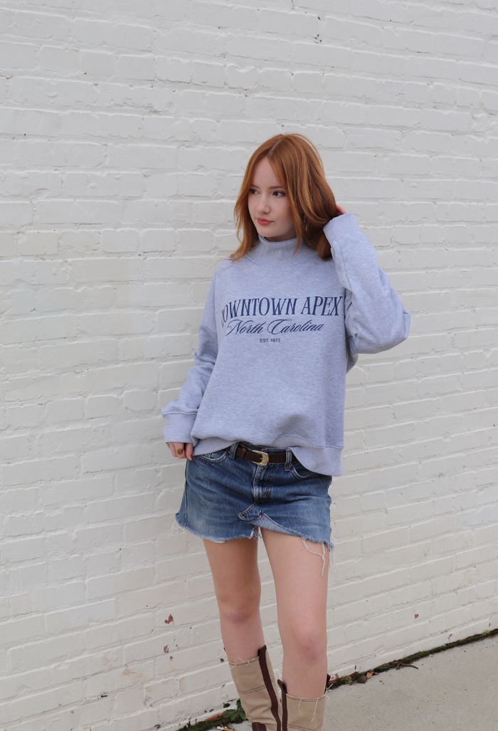Downtown Apex Mock Neck Sweatshirt – Bella + Mauve