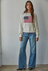 Americana Cream Sweater