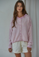 Yacht Club Lavender Sweater
