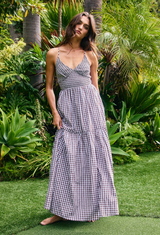 Teddy Gingham Midi Dress