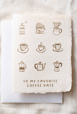 Coffee Date Love Friendship | Eco-Friendly Greeting Card