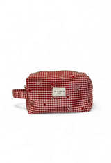 Gingham Makeup Bag
