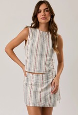 Poppy Floral Mini Skirt