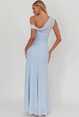 Azure Evening Maxi Dress