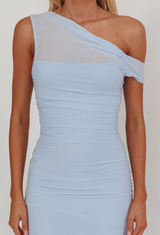 Azure Evening Maxi Dress