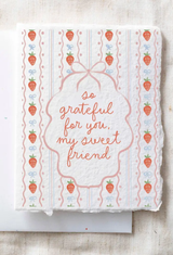 Grateful For You, My Sweet Friend | Thank You Greeting Card