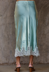 Nantucket Satin Midi Skirt