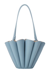 Shellie Blue Recycled Vegan Leather Shoulder Bag