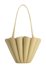 Shellie Yellow Recycled Vegan Leather Shoulder Bag