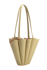 Shellie Yellow Recycled Vegan Leather Shoulder Bag