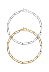 Stainless Steel Paperclip Bracelet