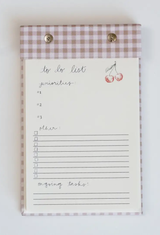 To-Do List Notepad in Oatmeal Gingham