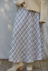 Ashford Plaid Maxi Skirt