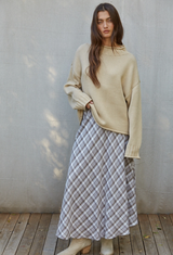 Ashford Plaid Maxi Skirt