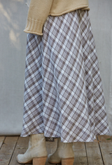 Ashford Plaid Maxi Skirt