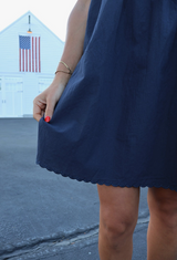 Americana Navy Dress