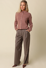 Bordeaux Striped Sweater