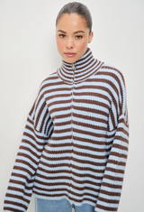 Zara Striped Sweater Jacket