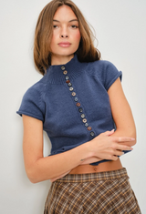Keepsake Knit Navy Top