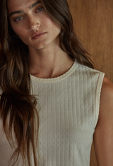 Cotton Pointelle Top