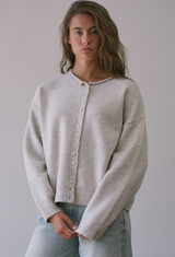 Cozy Oatmeal Cardigan