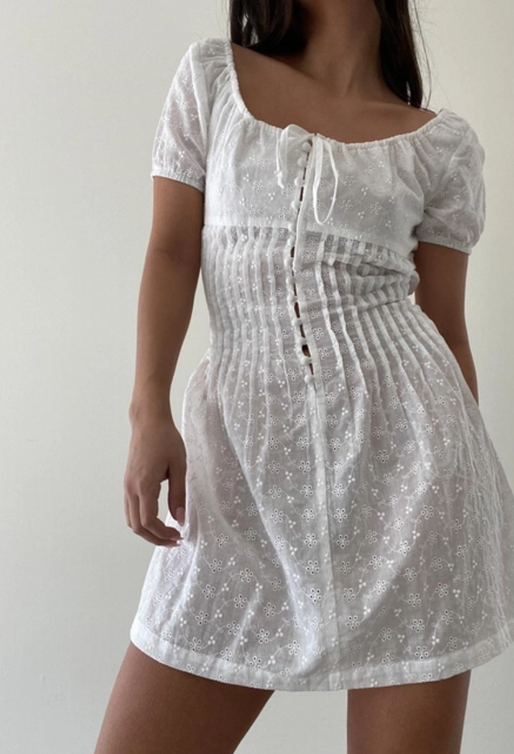 Something Sweet Eyelet Mini Dress