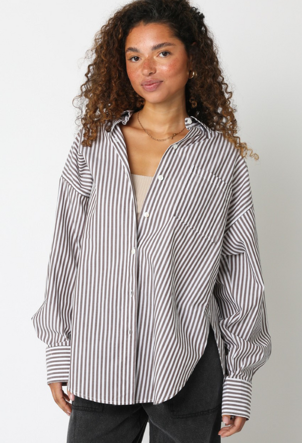 Espresso Stripes Top