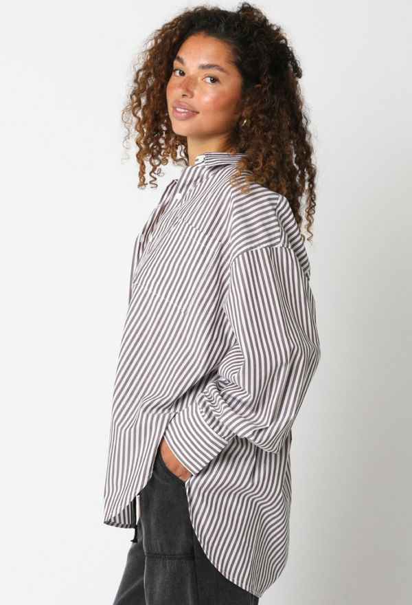 Espresso Stripes Top
