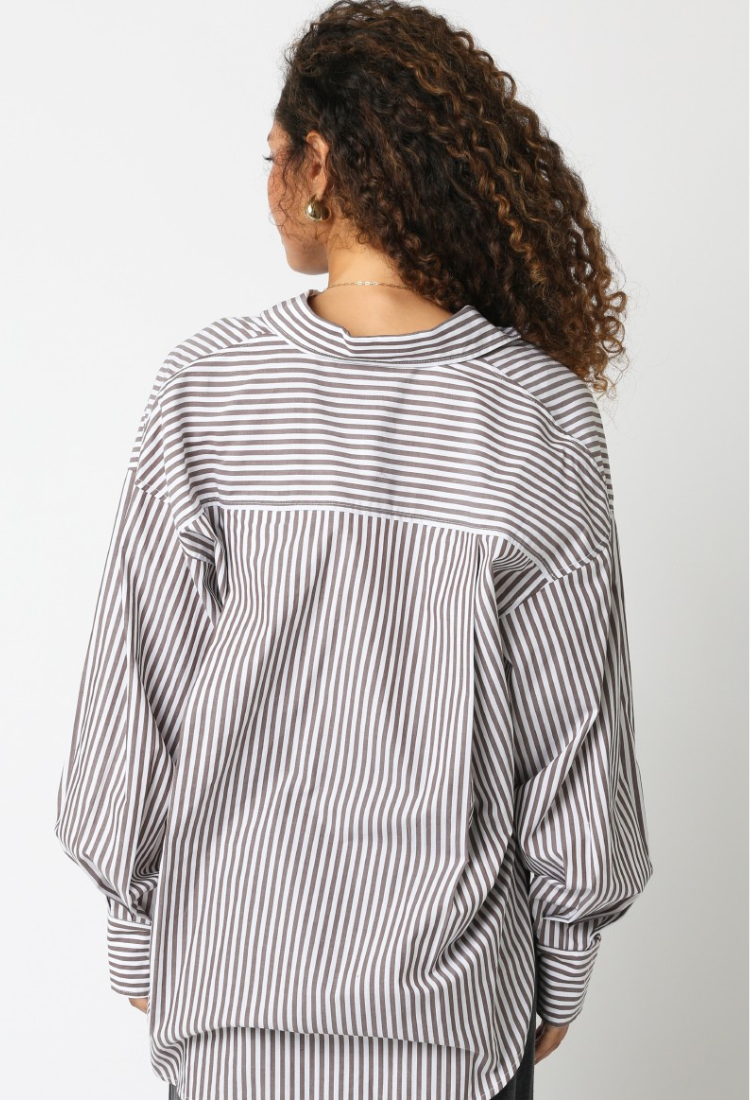 Espresso Stripes Top