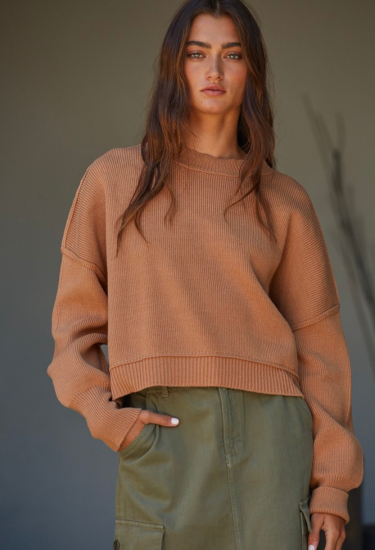 Up North Camel Sweater