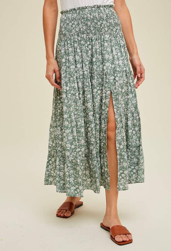 Springtime Sage Maxi Skirt