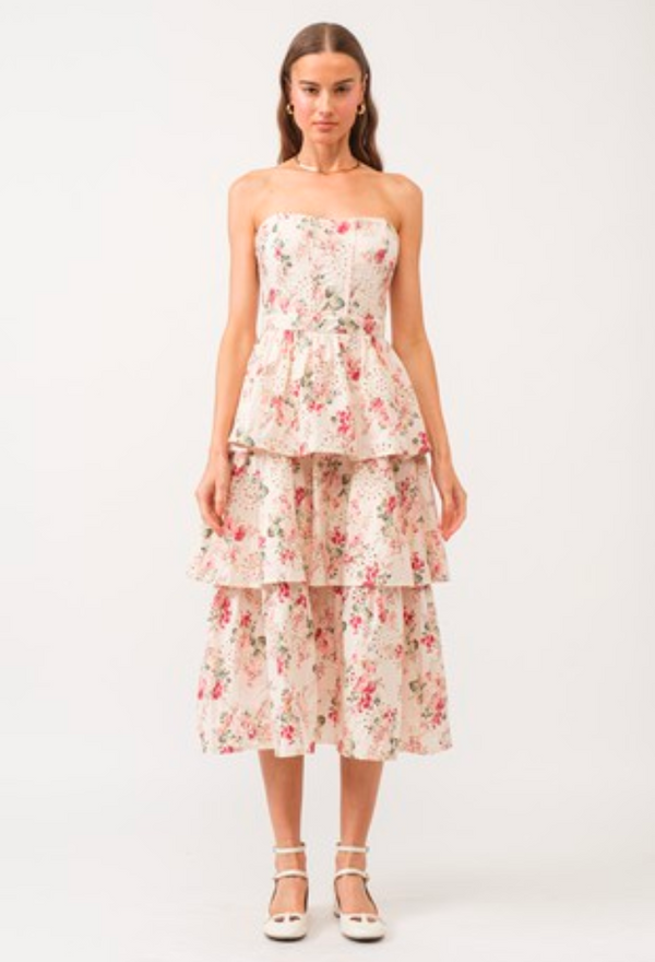 Rose Garden Midi Dress