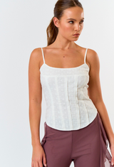 Dainty Daisy Eyelet Top