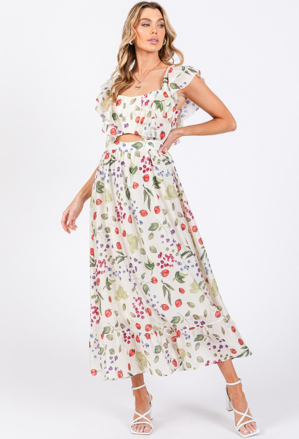 Summer Berries Maxi Dress