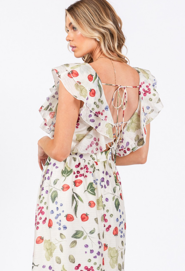 Summer Berries Maxi Dress