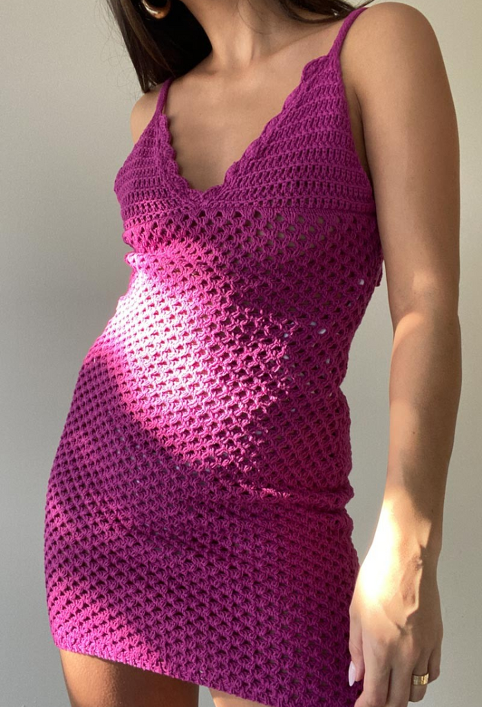 Beach Berry Mini Dress – Bella + Mauve