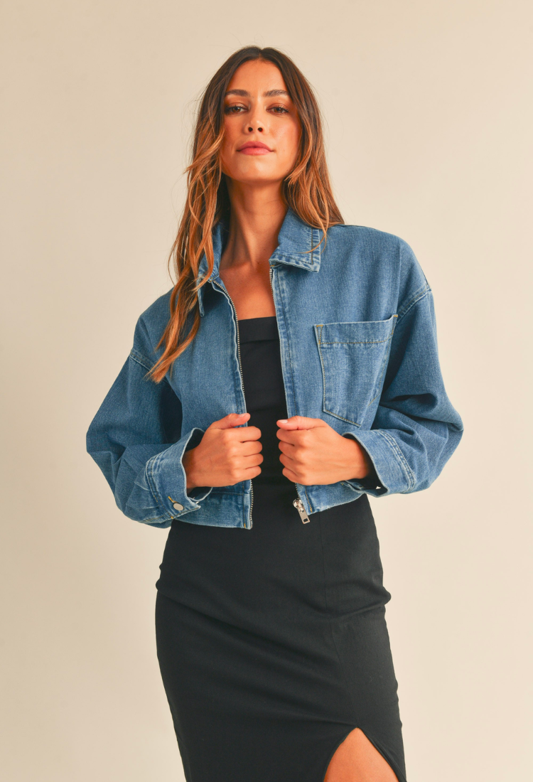 Denim Doll Cropped Jacket