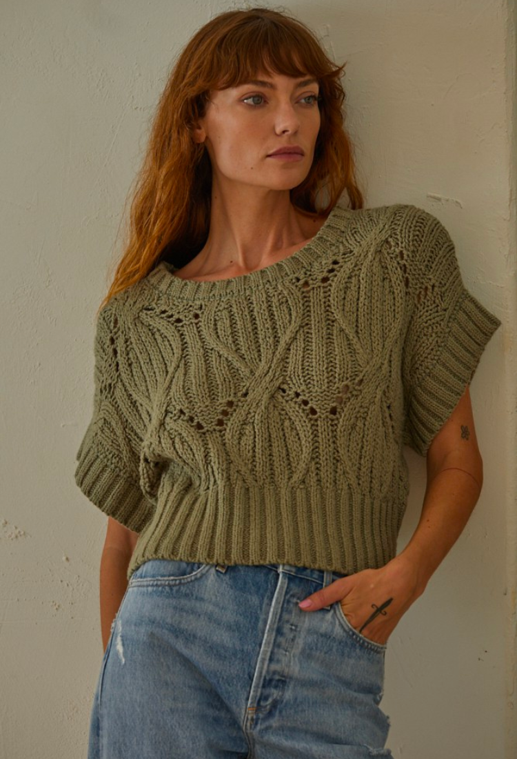 The Wanderer Olive Sweater