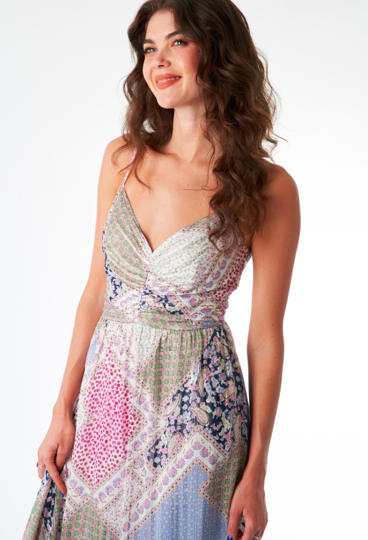 Paisley Patchwork Maxi Dress