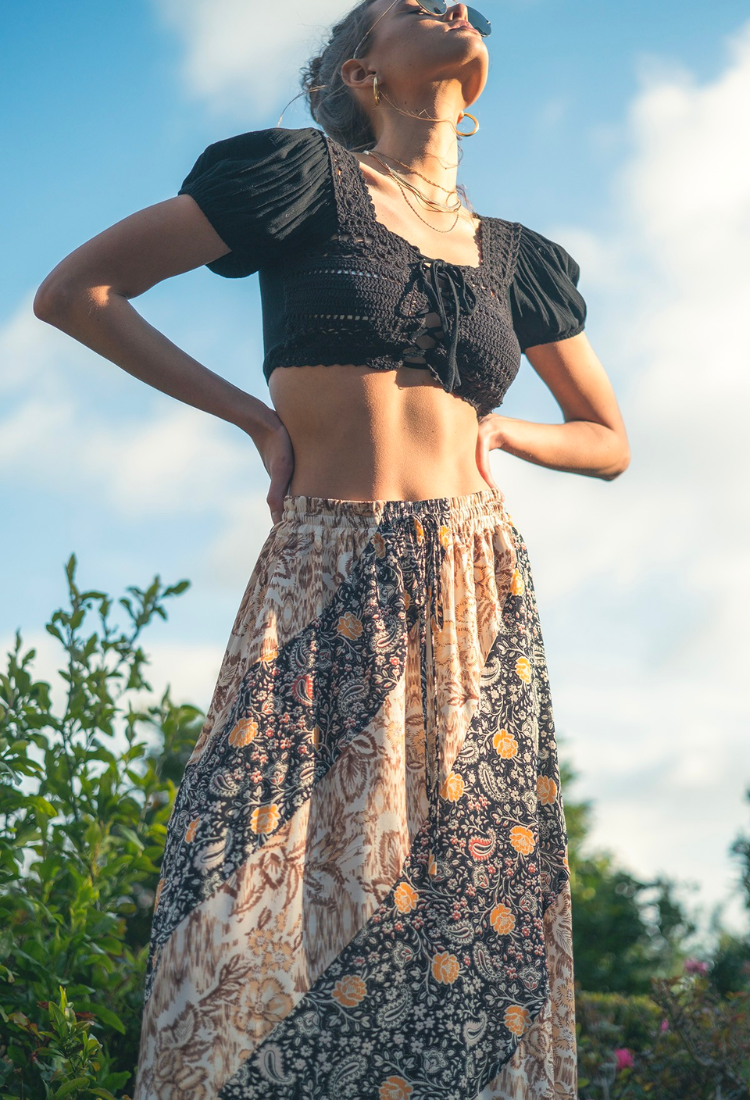 Fall Harvest Maxi Skirt